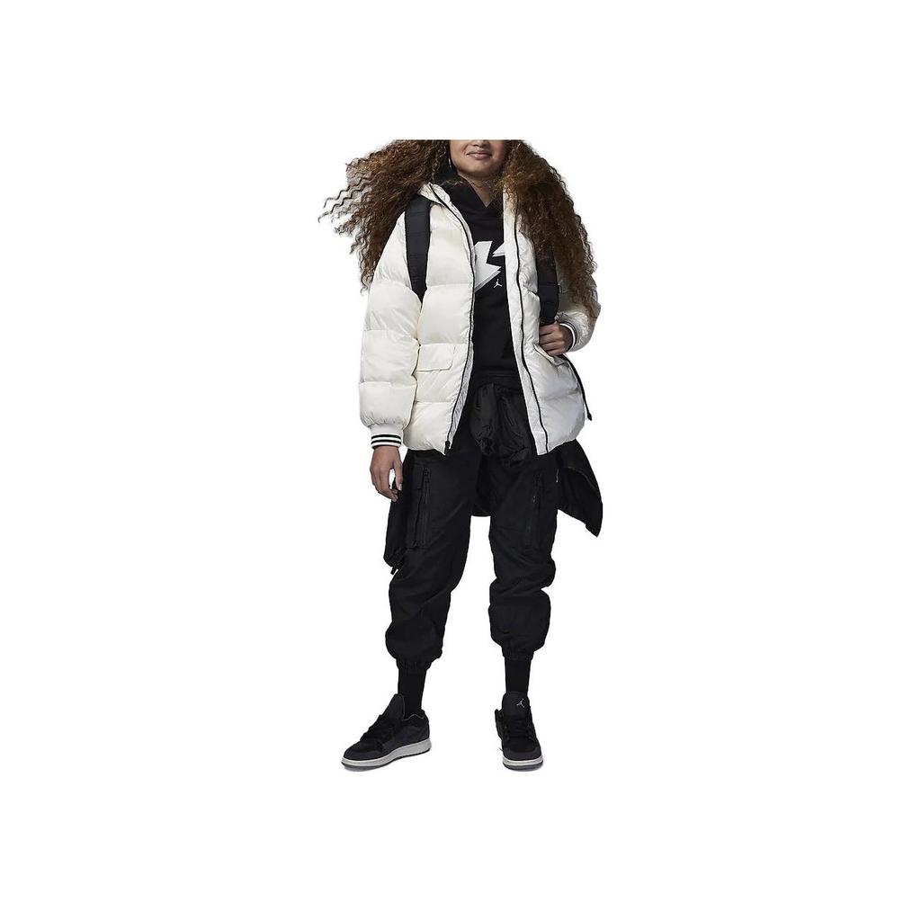 Hooded Casual Down Jacket Kids Outerwear White FV2746-133