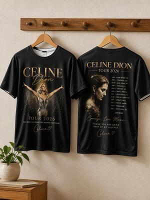 Celine Dion Tour 2026 Graphic T Shirt