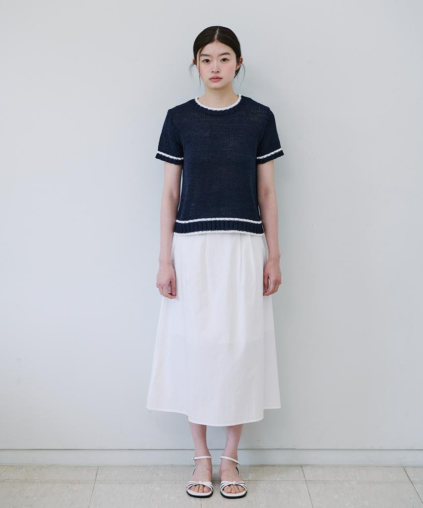 Yeoppe Cotton Long Skirt_White