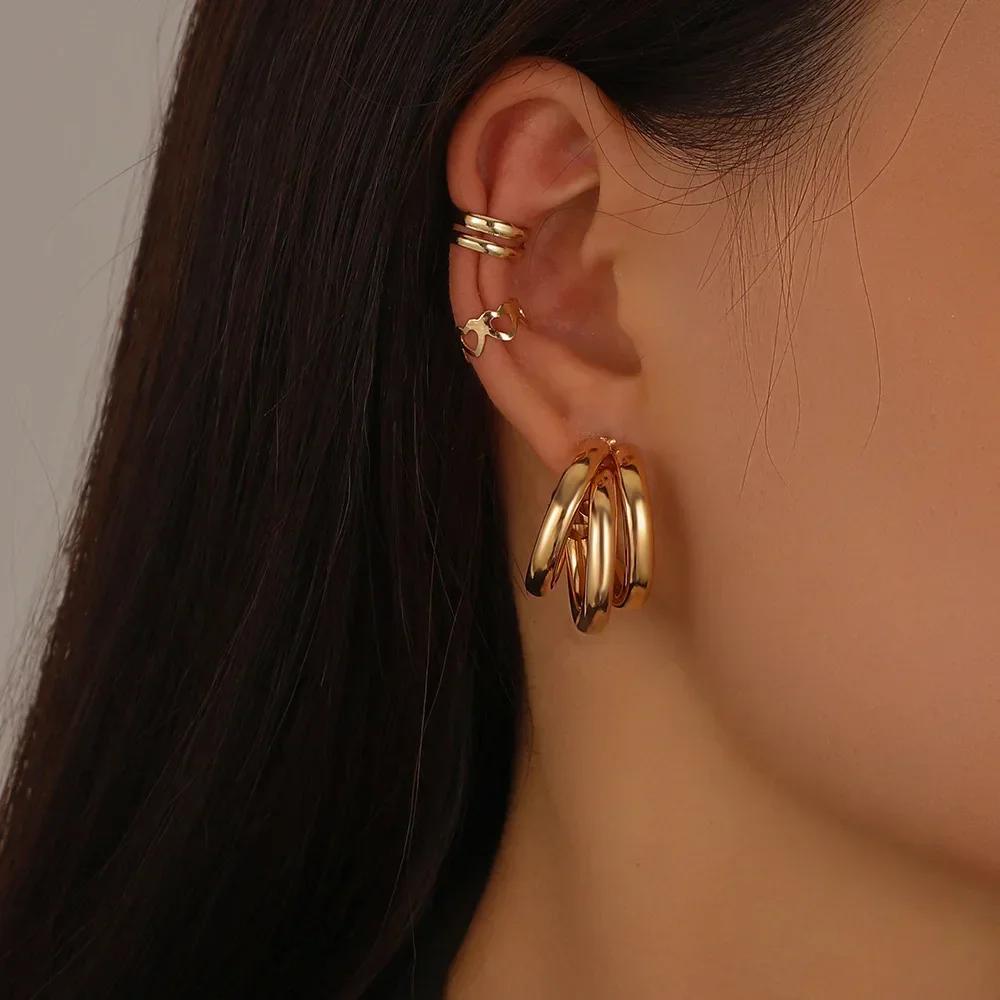 Korean Trend Flower Earrings Long Tassel Ear Line Crytal Chain Drop Earrings For Women Girls Daily Jewelry Party Gifts