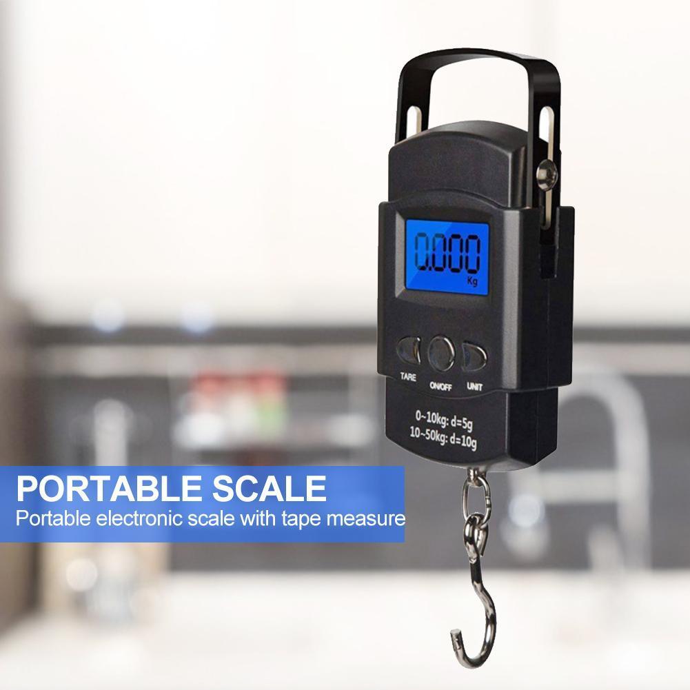 Pocket Portable Digital Scale Hanging Hook Hand Held Weighing with Back Lighting China Mainland