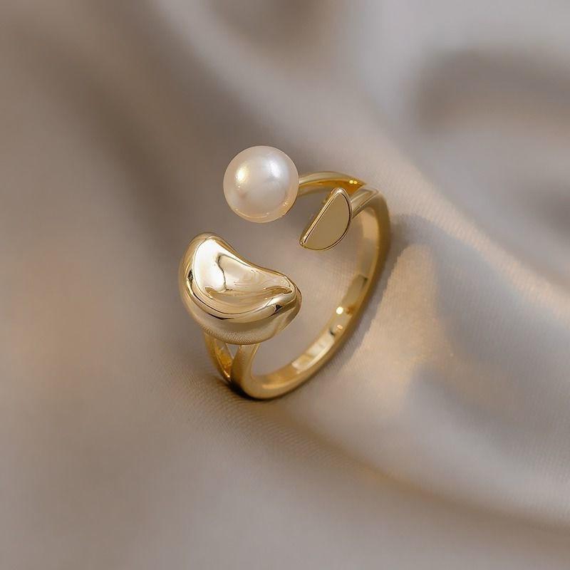 Vintage Palast Blumenring Diamantstil Leichter Luxus Premium Zeigefinger Schmuck