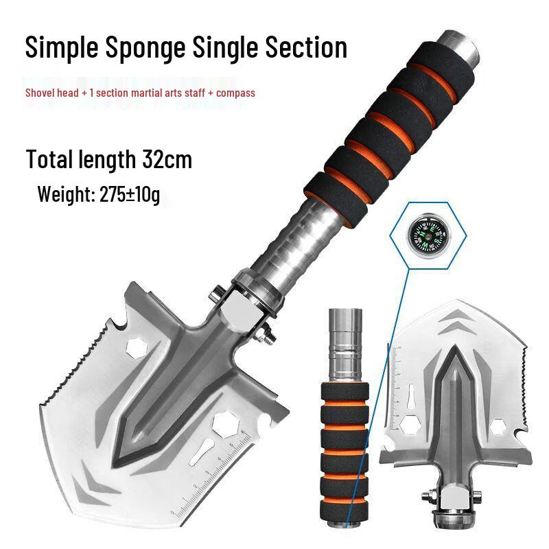 Mushi Small Folding Manganese Steel Outdoor Shovel