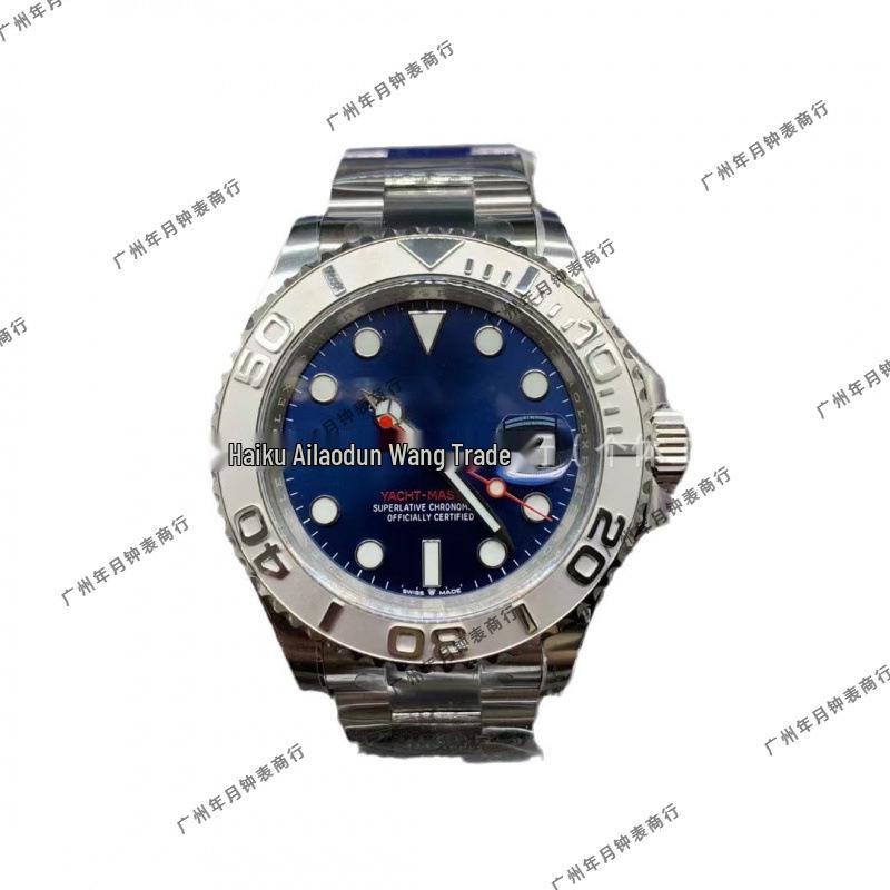 Rolex Yacht-Master 126622 Grå Lyser Upp Kalender Mekanisk Klocka med Gummiband - Vattentåligt Sportur