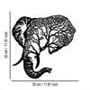 Metal Elephant Wall Ar Laser-Cut Abstract Wall Deco Modern Geometric Metal Panel Farmhouse Decor Gift Reusable Home Decoration
