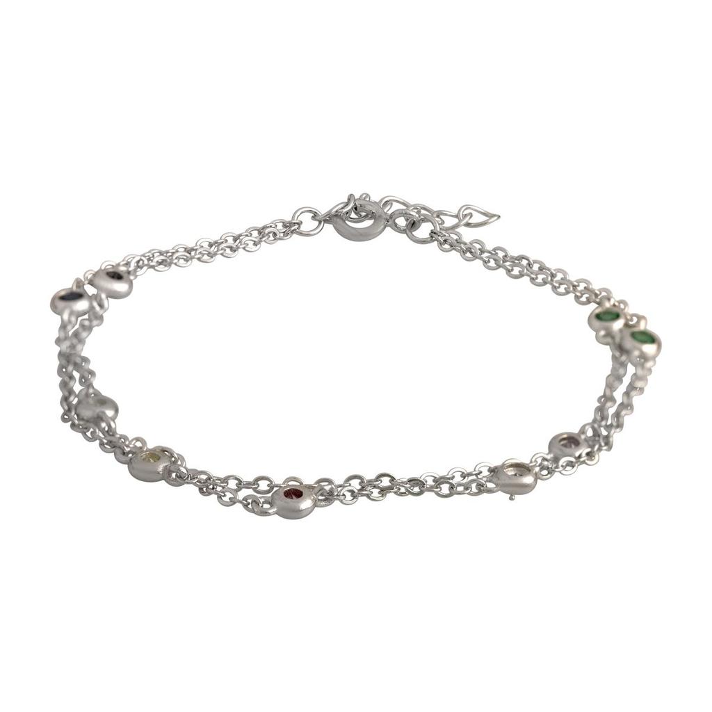 Silver Bracelet with Cubic Zirkonia (2137641)