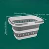 1pc Large Folding Clothes Basket For Household Wall Hanging Clothes Storage Basket Bathroom Laundry Basket Plastic