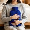 Soft Cover Hot Water Bottle 2000ML with Knit Cover, Leakproof Rubber Bag Menstrual Cramp Relief for Pain Relief, Winter Warm Neck, Shoulder Back Women