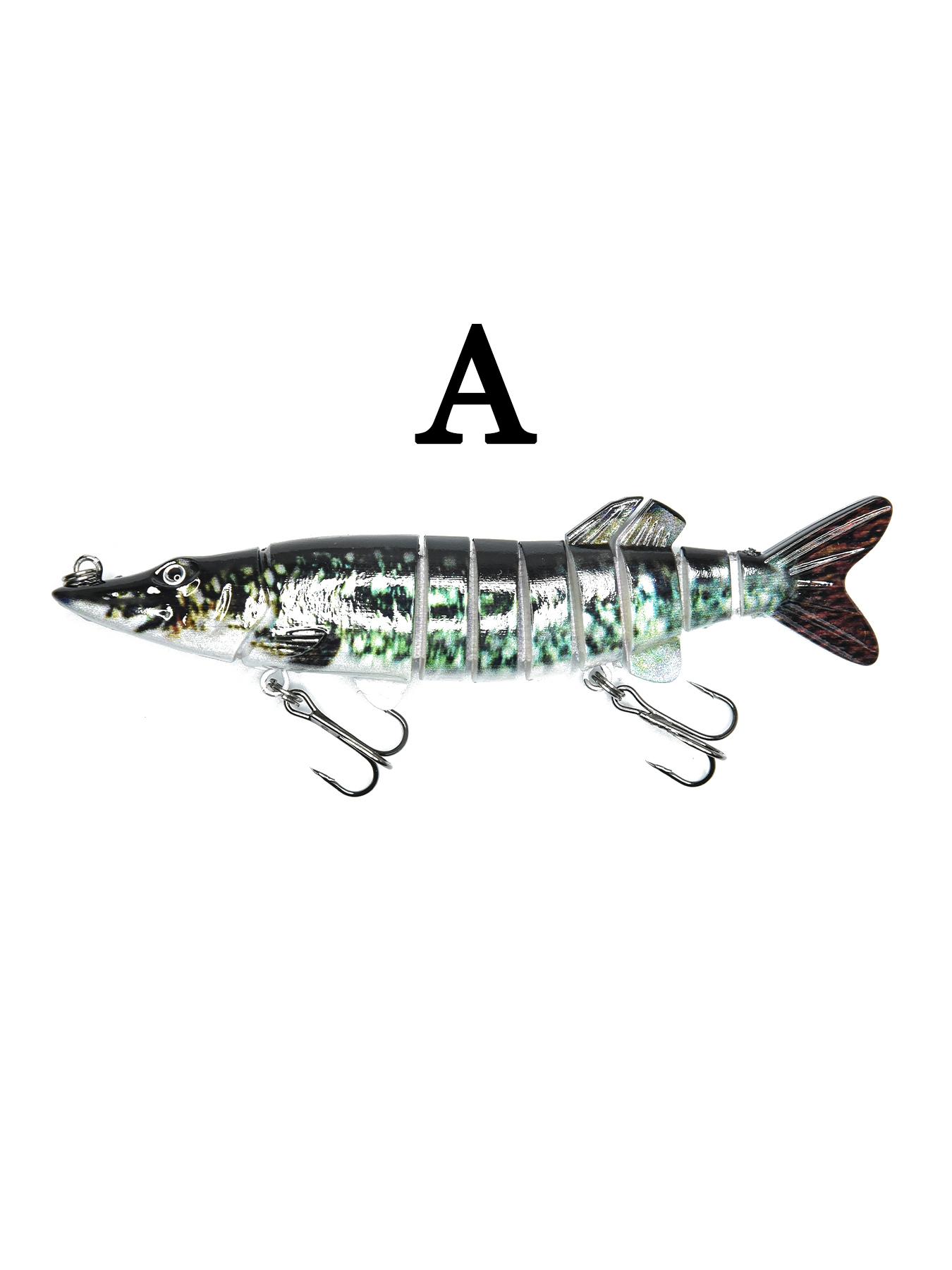 

Floating Hard Lure for Black Fish, 12.7cm, 8-Segmented Bait for Spinning Fishing Rod