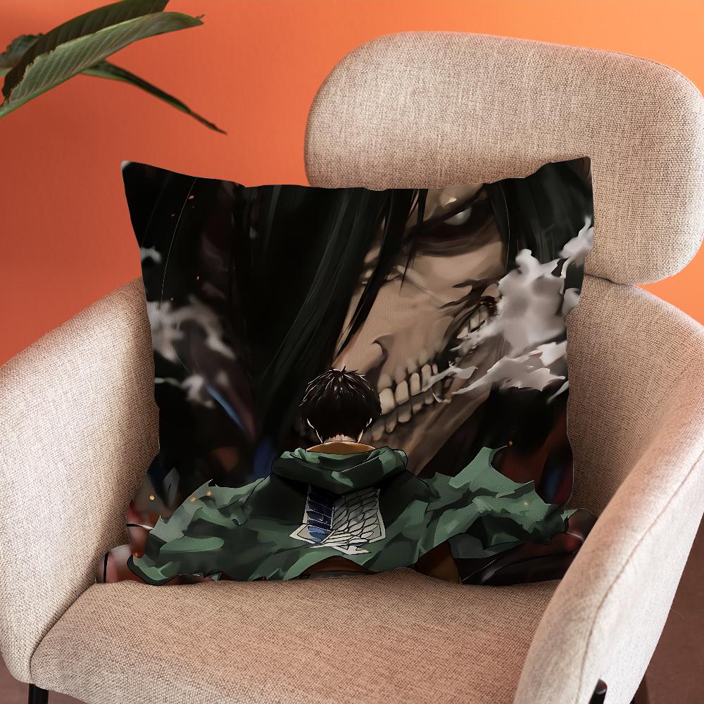 Levi Ackerman Anime Kissenbezug Weiche Kissenbezüge für Bauernhaus Sofa Dekor Heimdekorationen und Schutz Kissenbezug