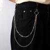 Trendige doppelreihige Punk-Metallkette für Jeans - Hip-Hop-Partydekoration