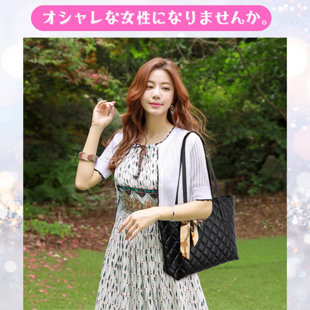 ORIJIRI Women's A4 Tote Bag for Job Hunting, Recruitment Bag, Business Bag, Large Capacity, 2-Way, Commuter Bag, Stylish and Popular, PU Leather