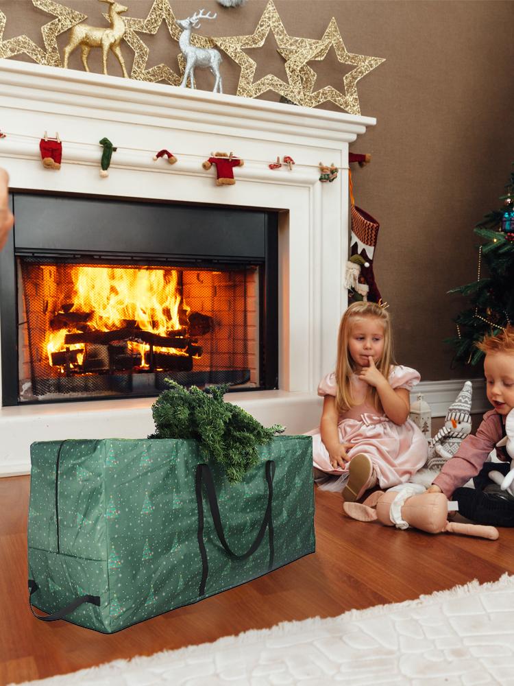 Torba do przechowywania na Boże Narodzenie, pyłoszczelna, choinka i pokrowiec ochronny na Świętego Mikołaja, torby do przechowywania, duża pojemność, organizer na ubrania