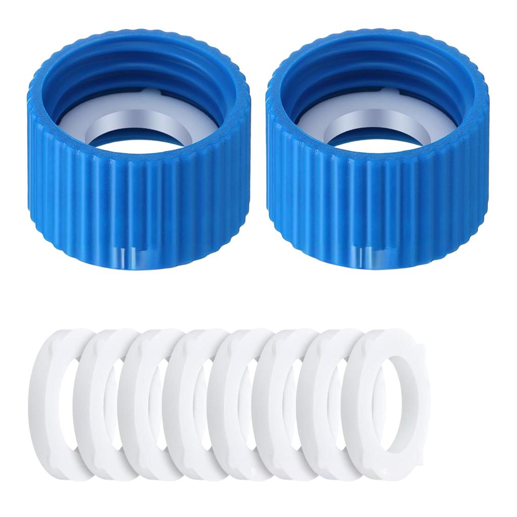 2Pcs Filtration Cleaning Couplings with Gasket Seals Water Filter Coupling Kits for Outdoor Hiking Camping Enduring