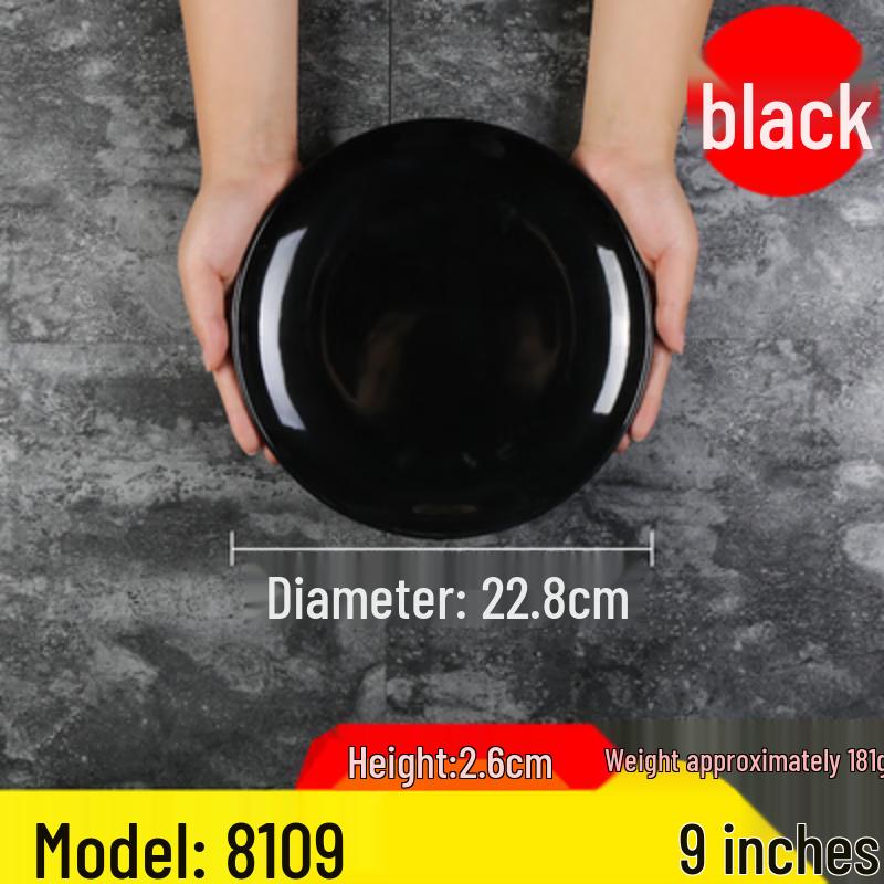 Melamine Round Shallow Dinner Plate