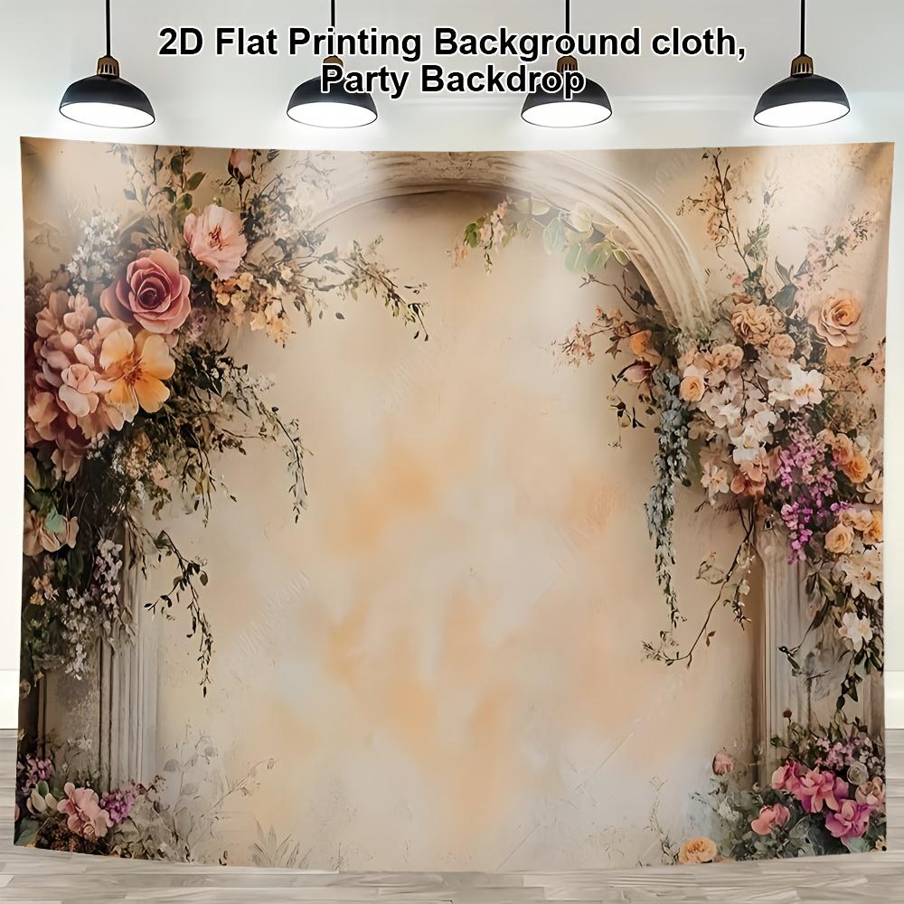 1Pcs Vintage Floral Tapestry Pattern Decoration Background Backdrop For Photo Studio Photo Booth Party