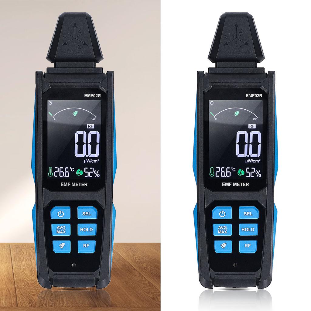 EMF Detector X Y Z Axes 30MHz To 8GHz High Sensitivity Color Display Rechargeable Electromagnetic Fi