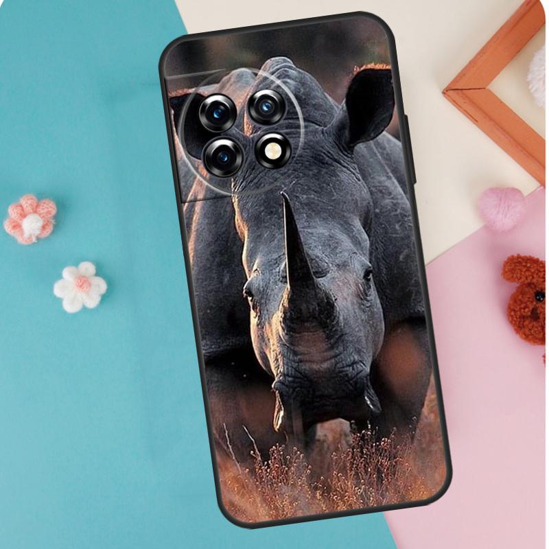 Animal Rhino Case For OnePlus 11 12 13 15 13R 12R 10R 8T 10T 9 10 Pro Nord 5 CE 4 3 2 Lite N20 N30 Cover