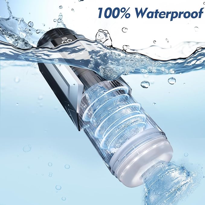 Pánská elektrická masturbátorová kapesní kočička pro pánskou masturbaci se 7 sacími, teleskopickými, rotačními a vibračními funkcemi Pánské sexuální hračky