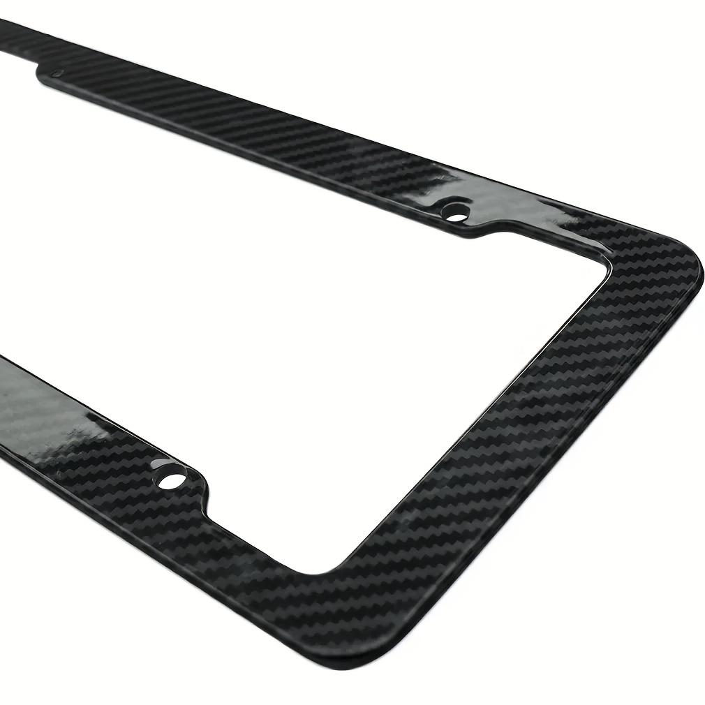 NEW Universal 30*15CM 1/2pcs License Plate Frame Carbon Pattern Plastic License Plate Frame Bracket with Standard Screw Kits