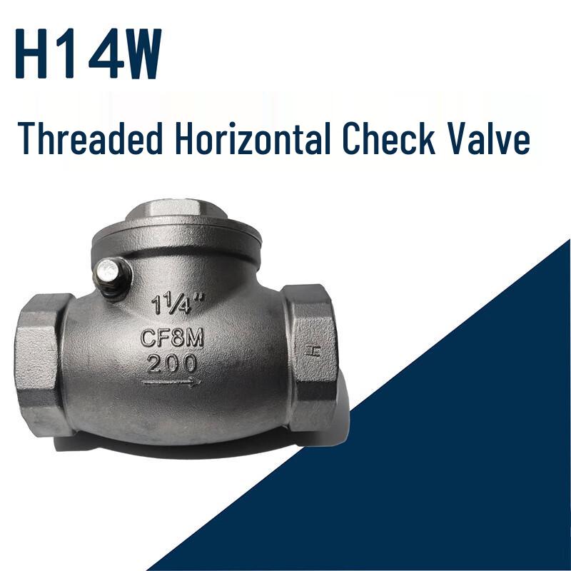 304 Stainless Steel Threaded Horizontal Flap Check Valve