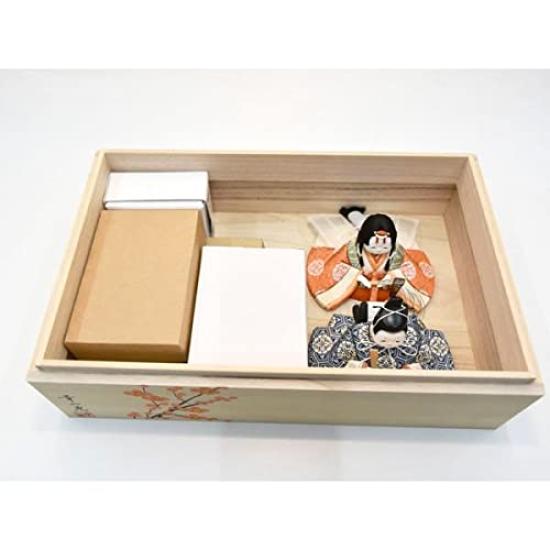 Hina-Puppen, kompakt, rundes Gesicht, Kimekomi, süß, stilvoll, Koichiko, süße Hina-Puppen, Aufbewahrungsdekoration, Mini-Größe, Hina Jinya