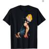 Sexy Blonde Lingerie Cute Dog Vintage Tshirt Creative Pattern Versatile Shortsleeved Shirt Oversized T Shirt Shirts for Women