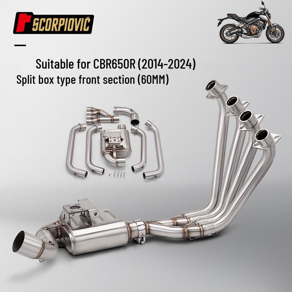 CBR650R Full System Exhaust Modification: Front Section & Muffler.