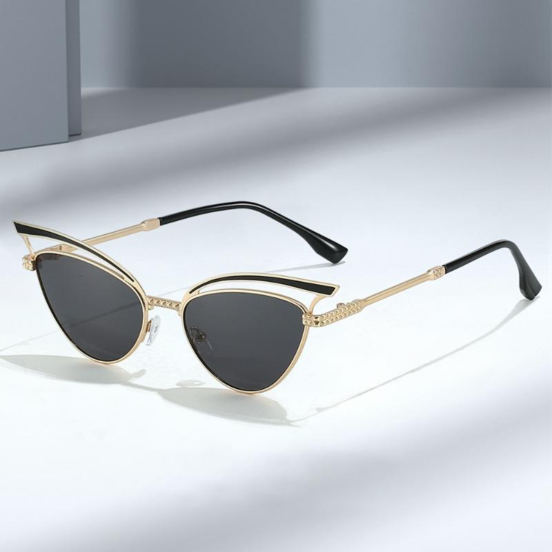 Fashion Retro Sunglasses Hollowed Sexy Cat Eye Sunglasses Women Trends Luxury Brand Design Sun Glasses  Shades Eyewear Uv400