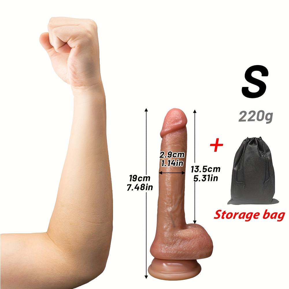 16.33-Inch Extra Long Realistic Dildo with 5 Size Options– Soft Flexible Silicone with Strong Suction Cup, Lifelike Texture for Women & Couples Adult