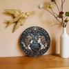 Gemini Zodiac Sign Round Wooden Sign - Wooden Wall Art with HD Printing, Weather Resistant, Pre-drilled for Easy Hanging