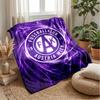 Austria Wien FC Weiche Flanell-Fleece-Decke Leicht Gemütlich Warm Überwurfdecke für Sofa Bett Heimdekoration