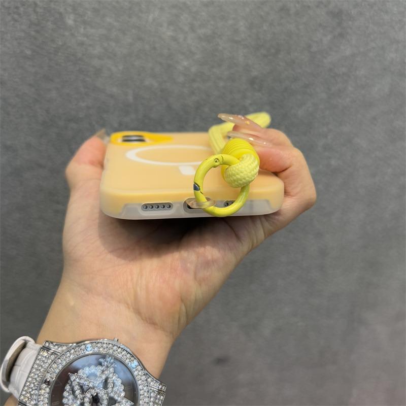 17 ProMax for  Jelly Candy Color Contrast Lanyard Case for For Iphone 17 Air 16 1 14 13 Pro Max Plus 11 12 Wrist Strap Cover