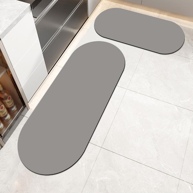 

Кухонный коврик Супервпитывающий коврик для пола Длинные кухонные коврики Мягкий моющийся ковер Противоскользящий коврик Коврик для входа в ванную комнату Диатомит 40x60CM