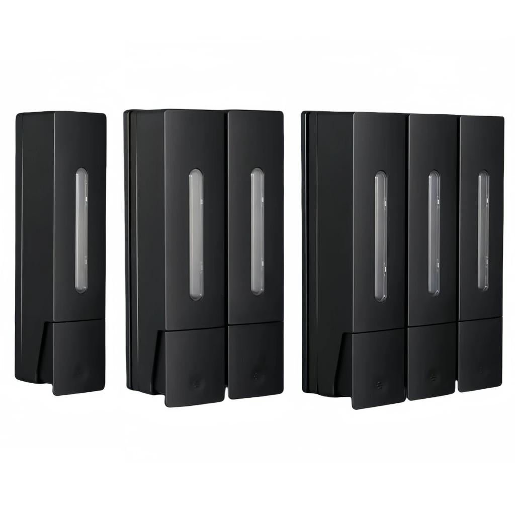 265x135x65mm Double Bathroom Dispenser Shower Gel Pump Easy Installation Method Public Place Use Easy Installation System