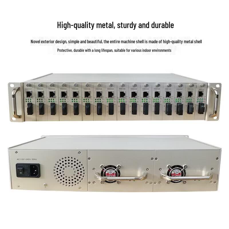 GY-16S 16-Slot Fiber Optic Transceiver Rack Chassis