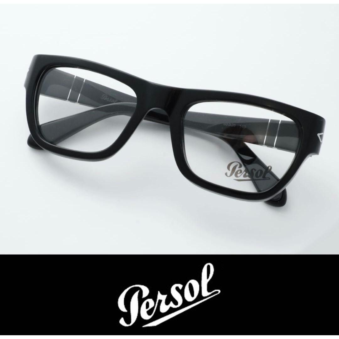 Used 9573 Persol Persol glasses 0091 Black Glasses made in Italy Brand new