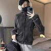 Autumn and Winter Fleece Stand-up Collar Sweater Jacket Women's Spring and Autumn Slim-fit Plus Fleece Jacket Liner