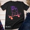 Skateboarding Dog Pug On Skateboard Skateboarder Unisex T-shirt