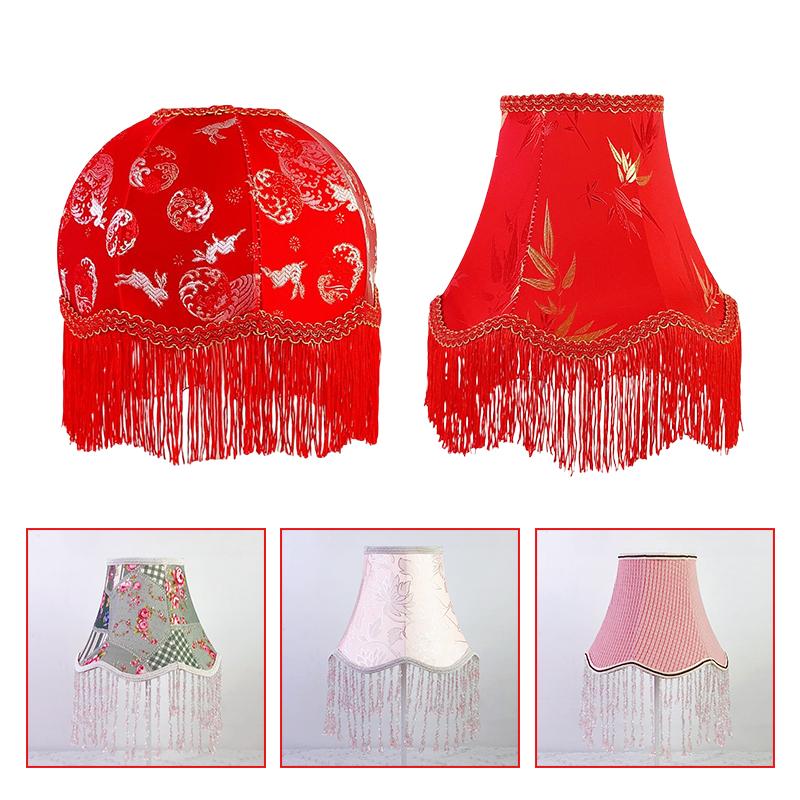 European Retro Table Lamp Fabric Lampshade Resin Bedroom Decoration Bedside Lamp Home Indoor Wall Lamp Floor Light Desk Lamp