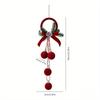1Pc Christmas flocked bell window decorations for Christmas tree, Halloween and Christmas gifts