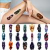 9pcs Temporary Tattoo Realistic Temporary Tattoos Demonic Creature Alien Face Space Explorer For Thighs Shoulders Adult