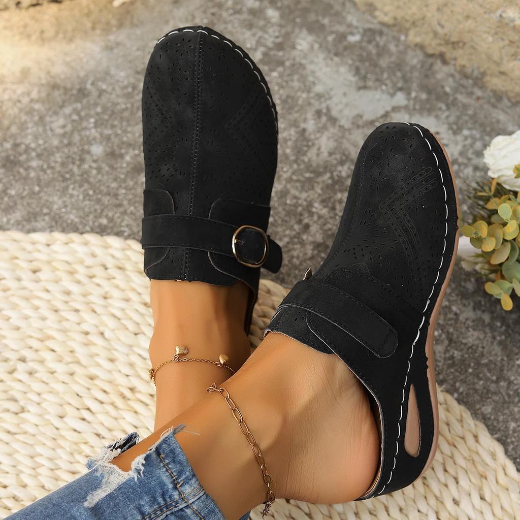 Lightweight Lace-up Fashion Half-support Outdoor Wading Beach Shoes Middle-aged Mother Shoes Summer 2025 New Arrival Size 36-43