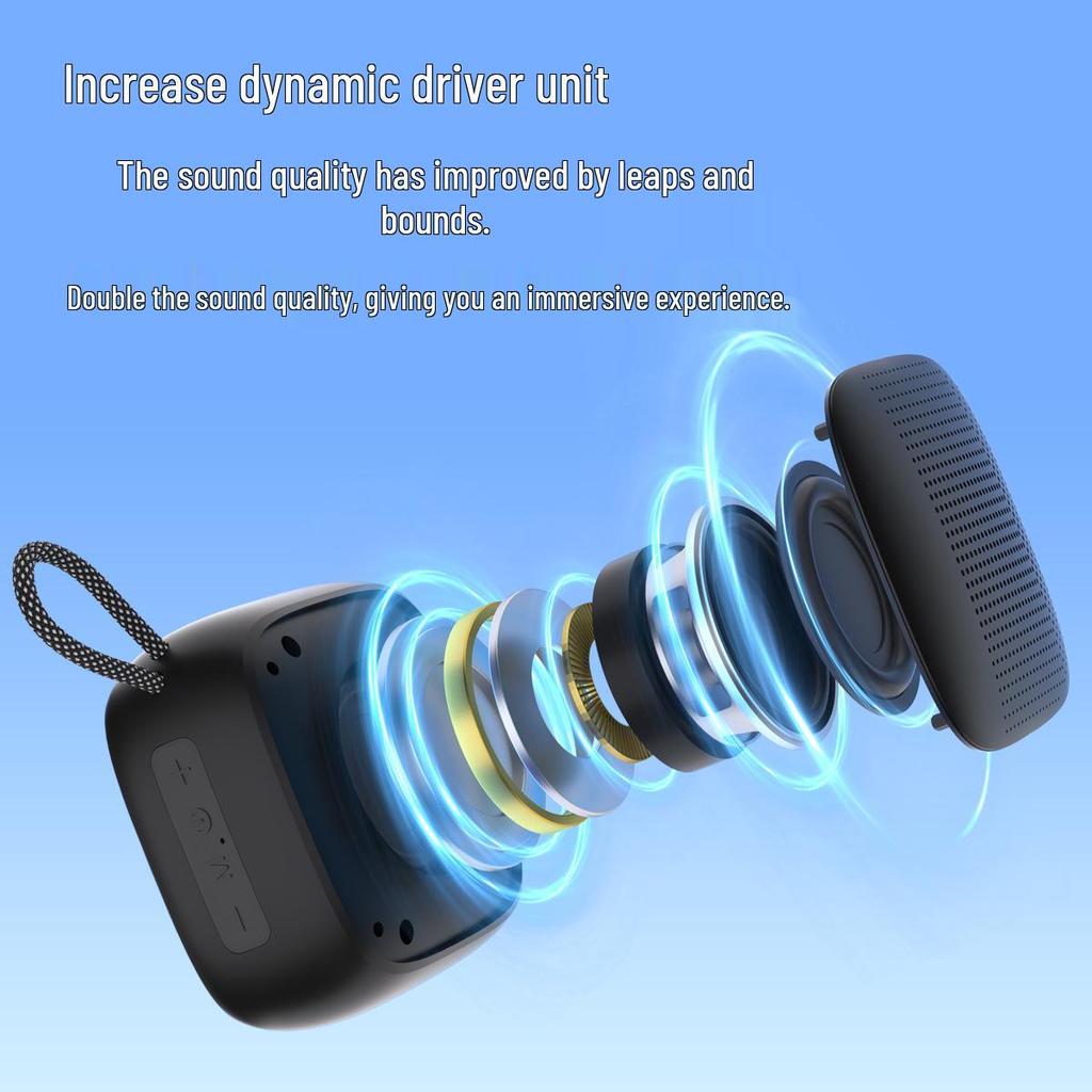 BT60 Outdoor Portable Bluetooth Speaker, Macaron Colors, Voice Broadcast, Long Battery Life, High Volume