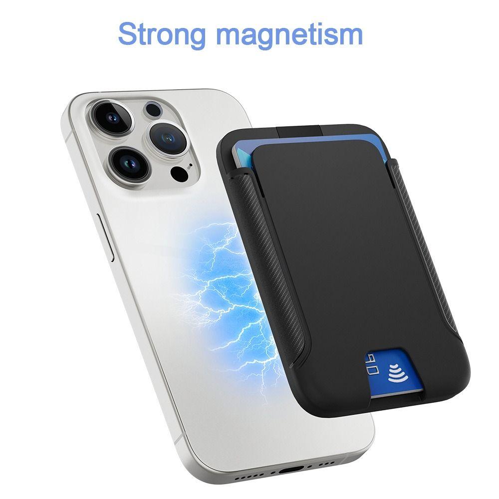 Strong Adsorption Magnet Phone Card Holder for iPhone 16 15 14 13 12 ProMax Universal