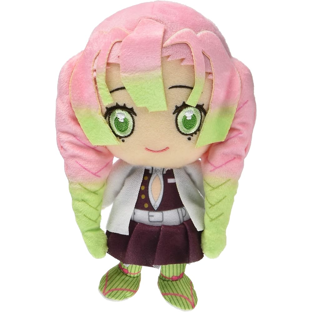 Demon Slayer Chibi Plush Toy Mitsuri Kanroji 20cm Soft Stuffed Doll Anime Collectible