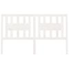 VidaXL Tête de lit Blanc 146x4x100 cm Bois massif de pin 818671