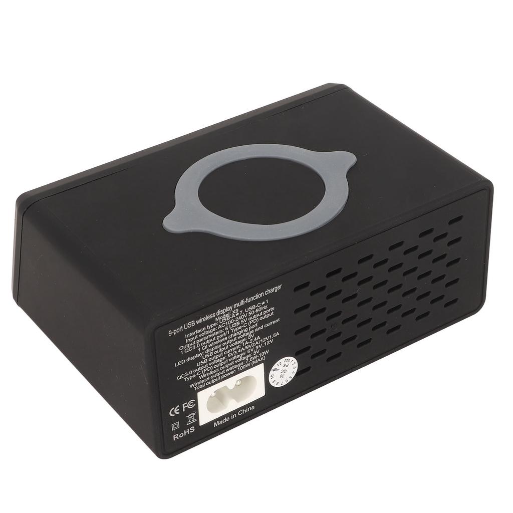 Ładowarka USB 100W 8 Portów Stacja Ładowania USB QC 3.0 Ładowarka Bezprzewodowa PD18W Inteligentnie Kompatybilna