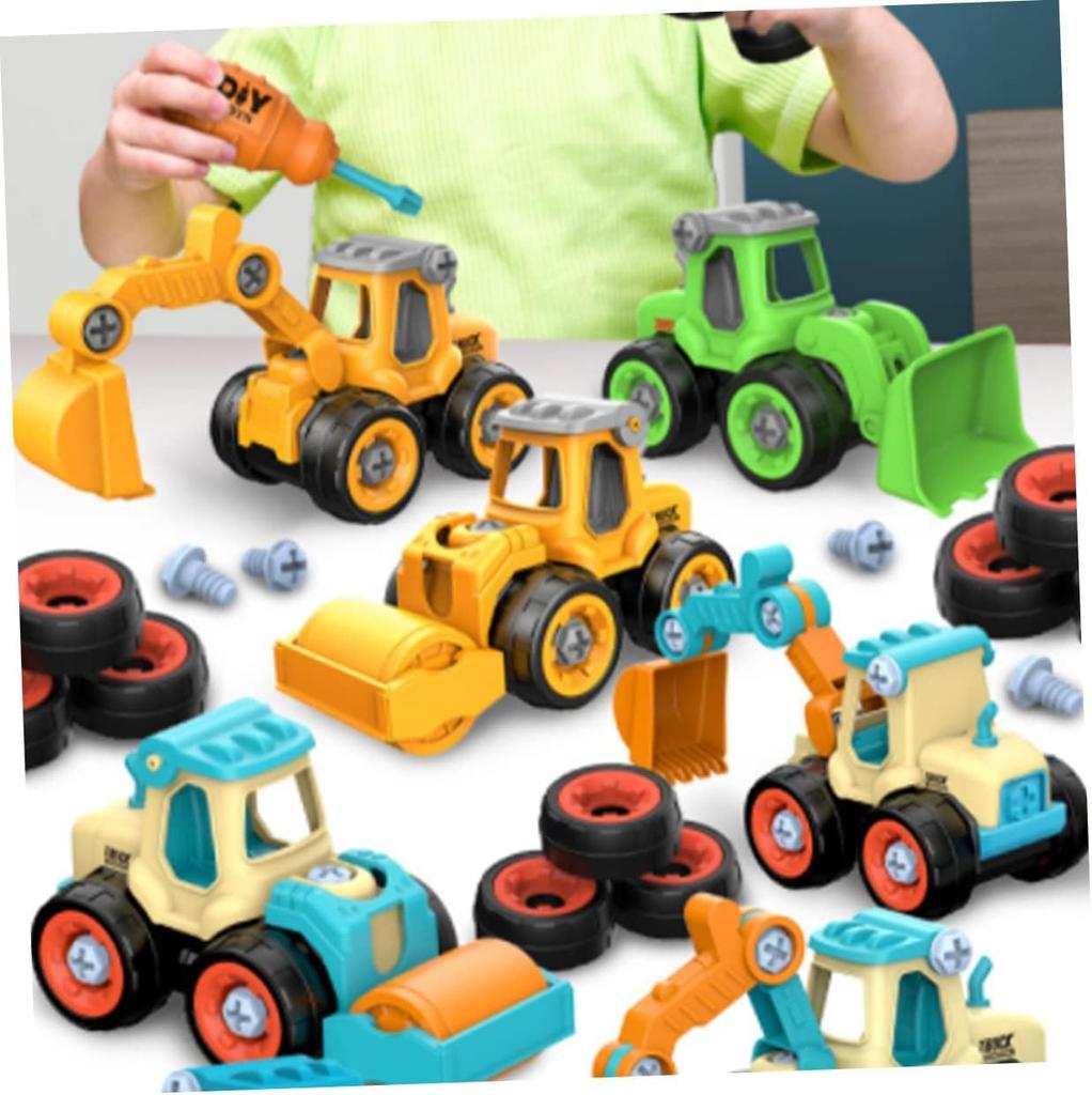 Huang Yem Construction Carpenter Pretend Assembly Car Toy Work Construction Vehicle Working Construction Mini Sand Christmas Vehicles, Play, Toy,