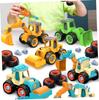 Huang Yem Construction Carpenter Pretend Assembly Car Toy Work Construction Vehicle Working Construction Mini Sand Christmas Vehicles, Play, Toy,